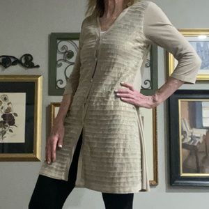 Level Up with this Cool, subtly sequined Chan Lu Button-up Cardi